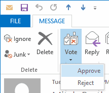 outlook 2010 custom voting buttons